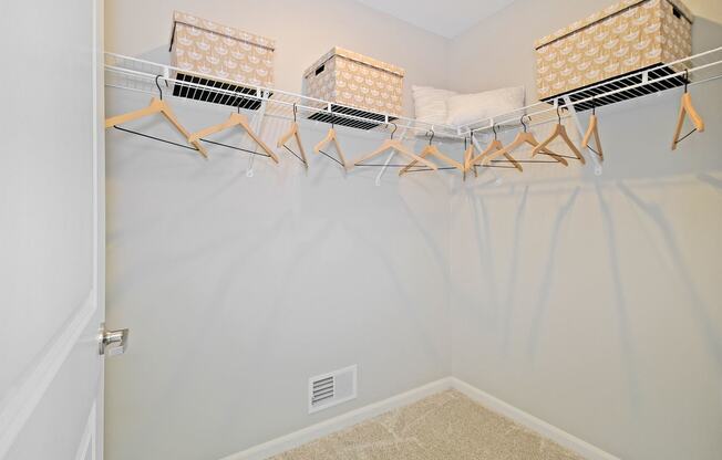 our spacious closets are stocked with comforters and pillows for you to