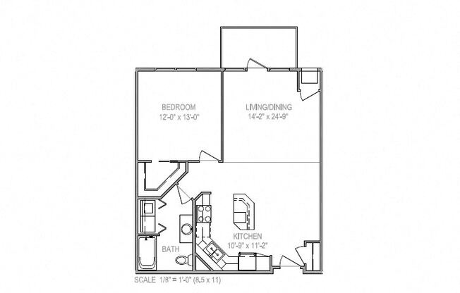 1 bed, 1 bath, $1,480