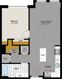 1 bed, 1 bath, 731 sqft, $2,135