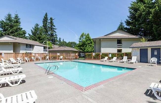 Eleven Pines Pool with Lounge Chairs