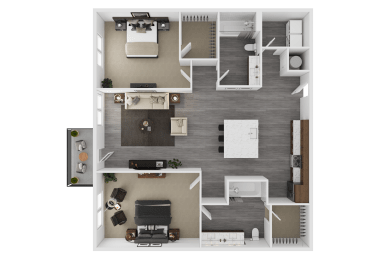 2 beds, 2 baths, 1,072 sqft, $1,849