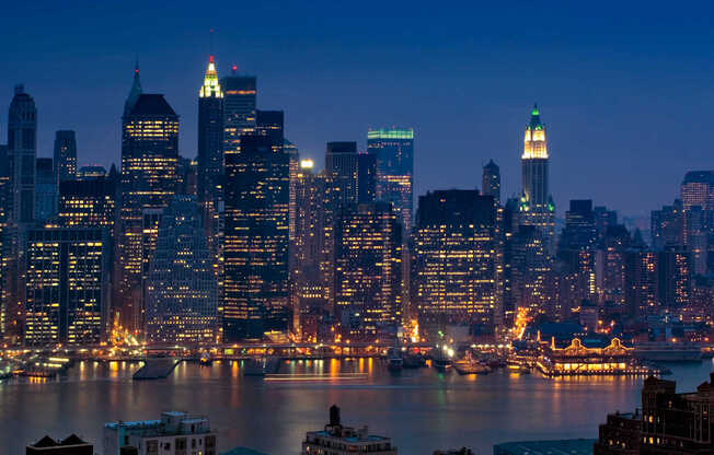 Evening View of Manhattan