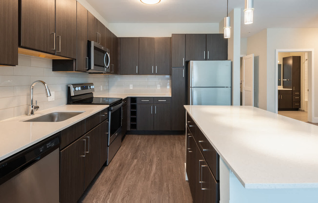 Kitchen with Stainless Steel Appliances