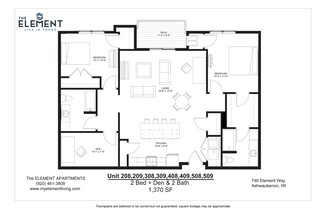 2 beds, 2 baths, 1,190 sqft, $2,315, Unit 509