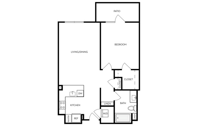 1 bed, 1 bath, 811 sqft, $3,636