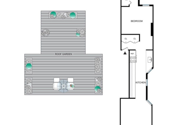 1 bed, 1 bath, 775 sqft, $5,000, Unit 5W