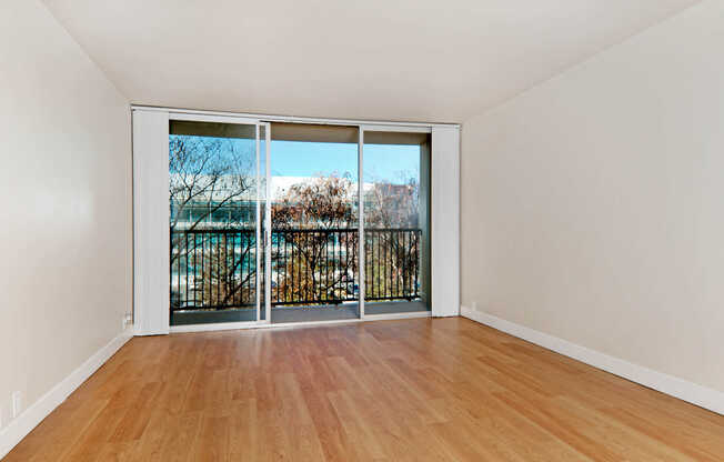 Living Room with Hard Surface Flooring and Balcony