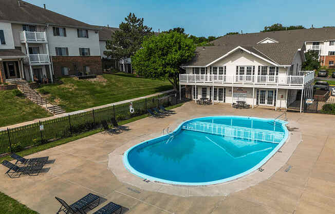 take a dip in the pool at villas at houston levee west apartments in cord