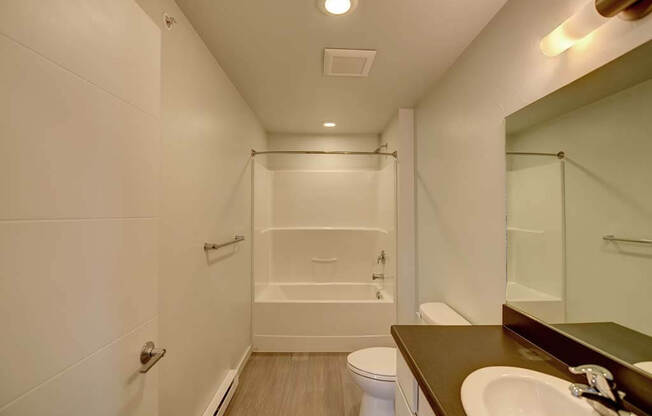 Bathroom With Bathtub at West Village at Four Points, Bozeman