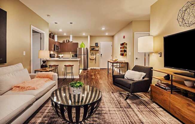 Living Area at Cosmopolitan Apartments, Pittsburgh, PA 15237