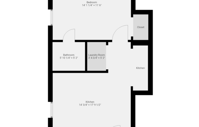 1 bed, 1 bath, $2,000, Unit 634 George 3