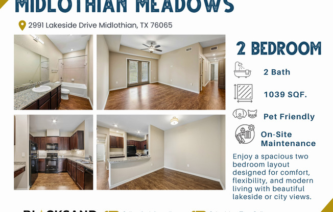 2 beds, 2 baths, 1,039 sqft, $1,616, Unit 1124
