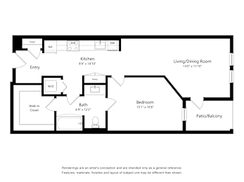 1 bed, 1 bath, 783 sqft, $2,699