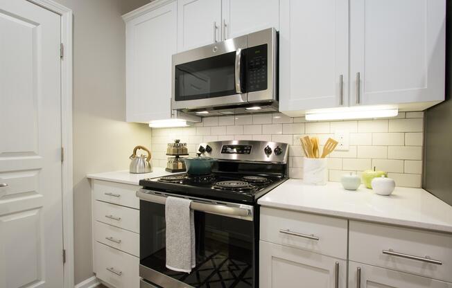 Gally Kitchen with White counters