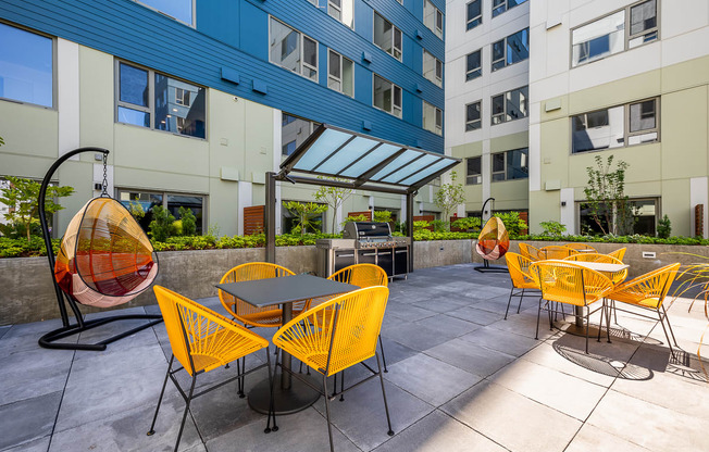BEAM Apartments Outdoor Seating Area