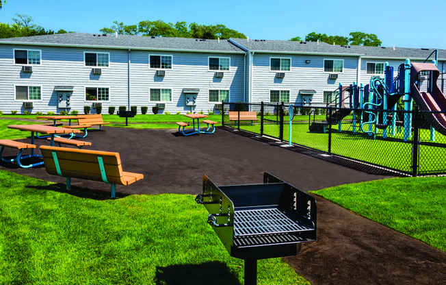 BBq and Picnic Area at Southwood Luxury Apartments, North Amityville, New York