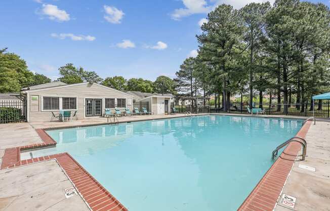 the swimming pool at our apartments