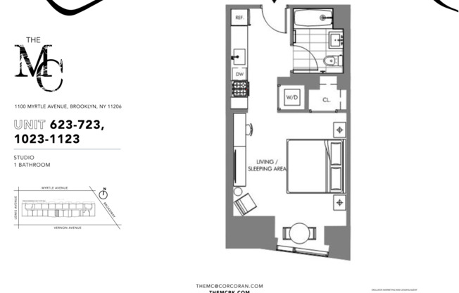 Studio, 1 bath, $3,125, Unit 632