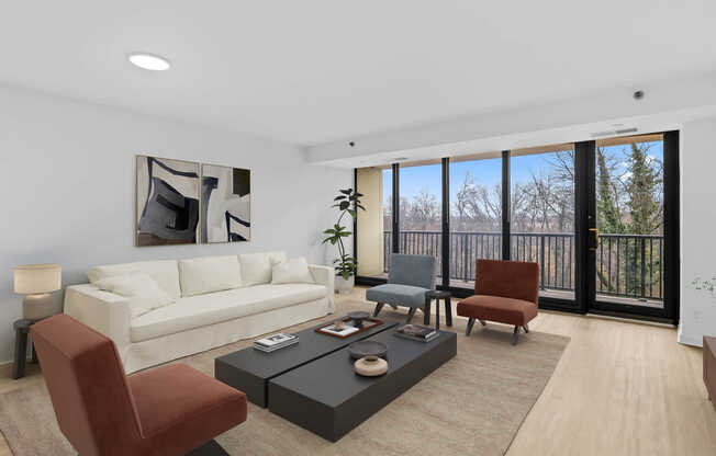 Living Room with Hard Surface Flooring