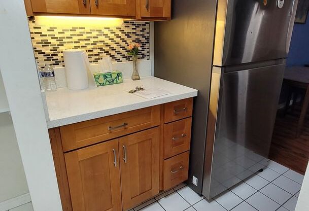 Partly furnished Studio, 1ba $1800