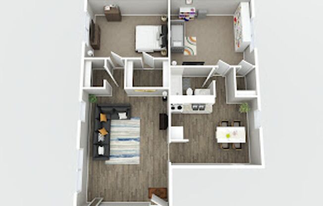 2 beds, 1 bath, 1,075 sqft, $1,125, Unit ST 60-02 UR
