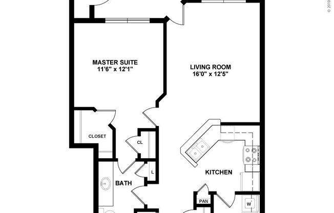 1 bed, 1 bath, 742 sqft, $1,530