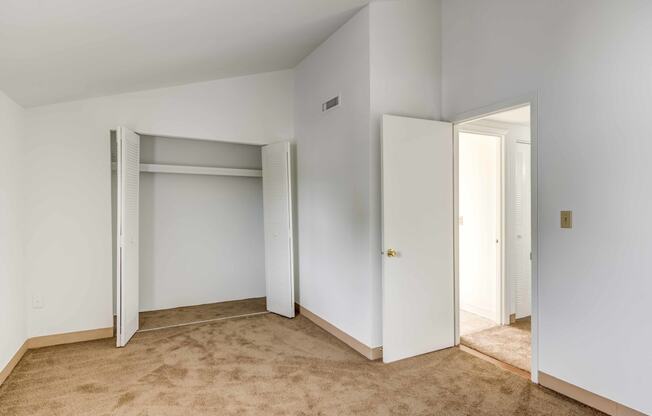 large bedroom with closet