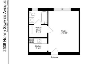 Studio, 1 bath, 325 sqft, $1,250, Unit 203