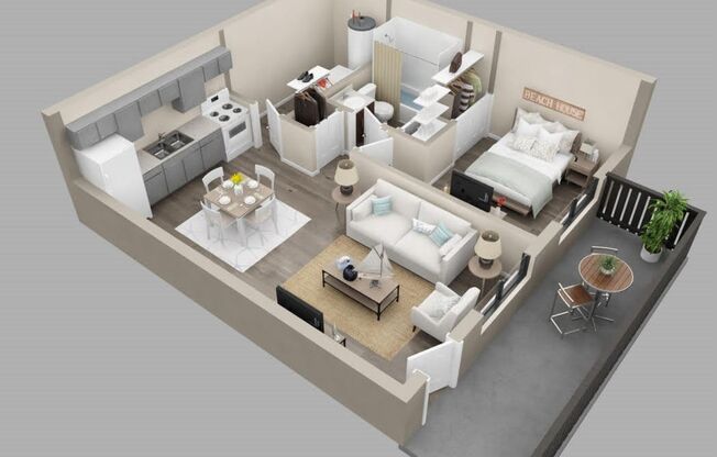 1 bed, 1 bath, 600 sqft, $1,269, Unit 1505