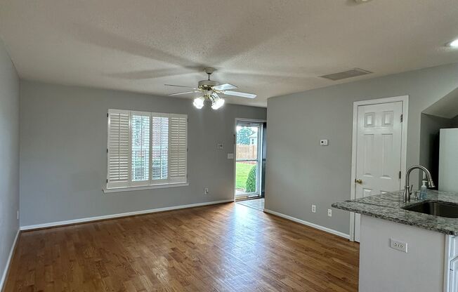 2 bedroom/1.5 bath end unit townhome in great Gainesville location
