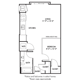 1 bed, 1 bath, 571 sqft, $1,405