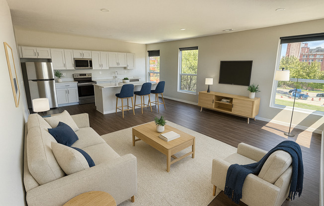 2 beds, 2 baths, 957 sqft, $1,725, Unit 417 - B1120 Corner Unit