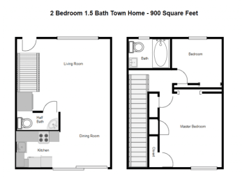  Floor Plan 2x1.5