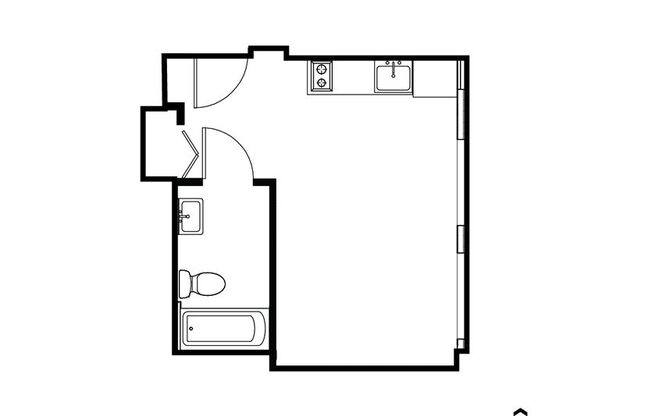 Studio, 1 bath, 350 sqft, $1,049, Unit 317