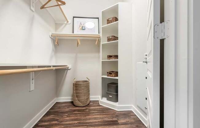 Closet With Built-In Corner With Ample Storage Space