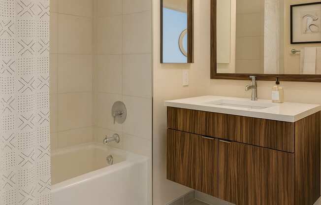 bathroom living room at Artline Apartments, Washington, 20024