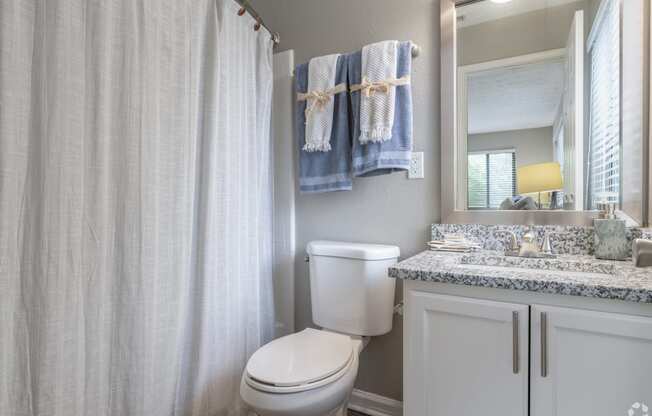 a bathroom with a shower and a toilet and a sink