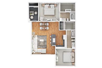 2 beds, 2 baths, 1,175 sqft, $1,946