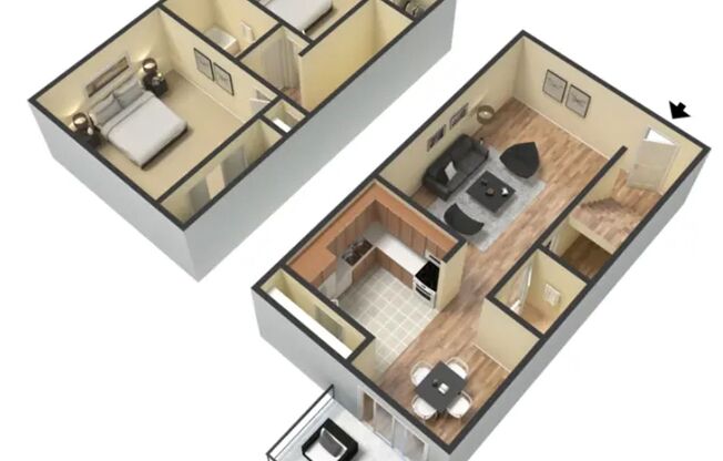 2 beds, 1.5 baths, 1,114 sqft, $1,599, Unit F08