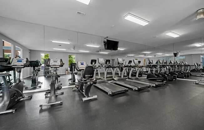 24 Hour Fitness Center at Lakeside Village Apartments in Clinton Township, MI