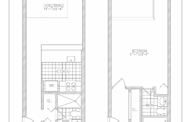 1 bed, 1.5 baths, $4,795, Unit 3B