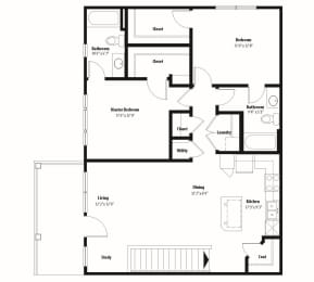 2 beds, 2 baths, 1,152 sqft, $1,320