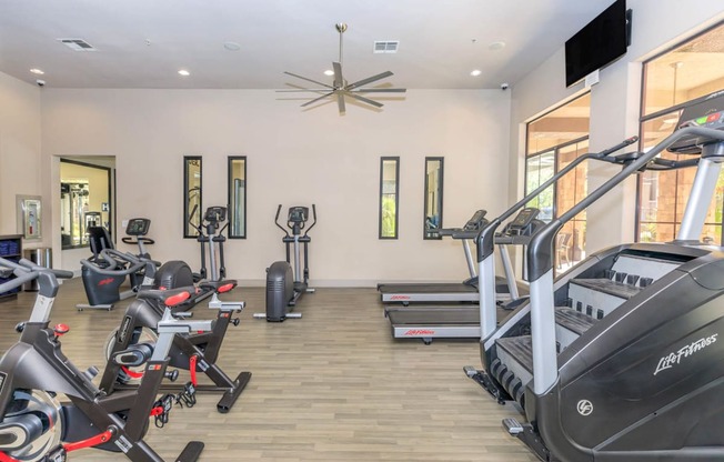 Fitness Center With Modern Equipment at The Presidio by Picerne, N Las Vegas, NV