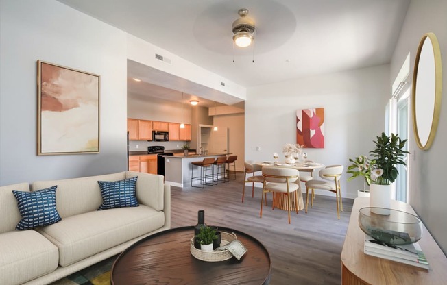 The Boulevard Model Living Room