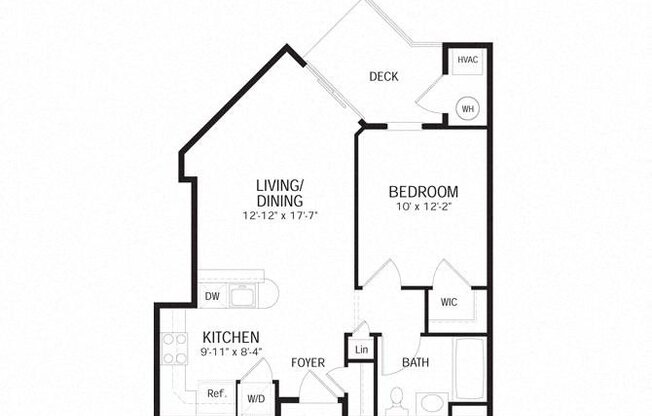 1 bed, 1 bath, 629 sqft, $2,075