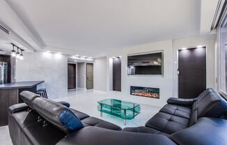 2 bed 2 bath fully furnished luxury condo with views of the strip and Formula 1!