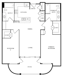 2 beds, 2 baths, 1,388 sqft, $4,750