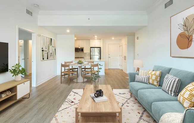 Living Room with Hard Surface Flooring