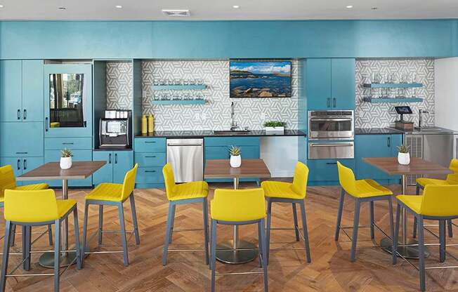 Our resident lounge is another great social area, complete with entertainment kitchen and coffee bar