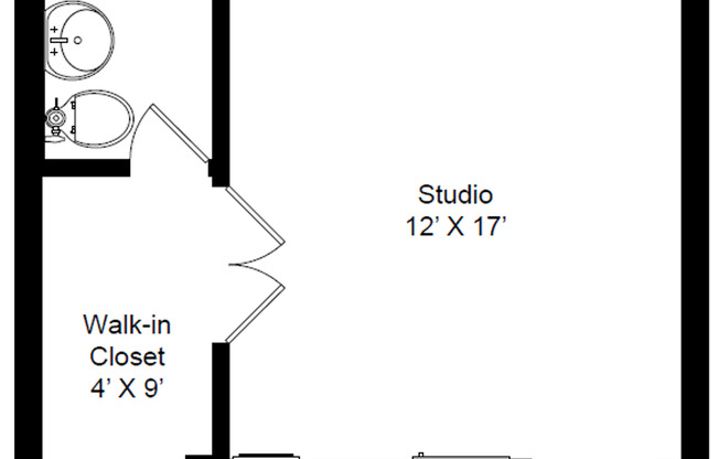 Studio, 1 bath, 320 sqft, $1,345, Unit 225-408